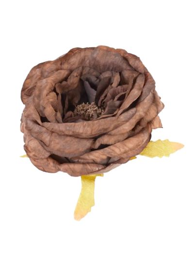 RÓŻA DZIKA VINTAGE – GŁÓWA 9CM BROWN CHOCOLATE