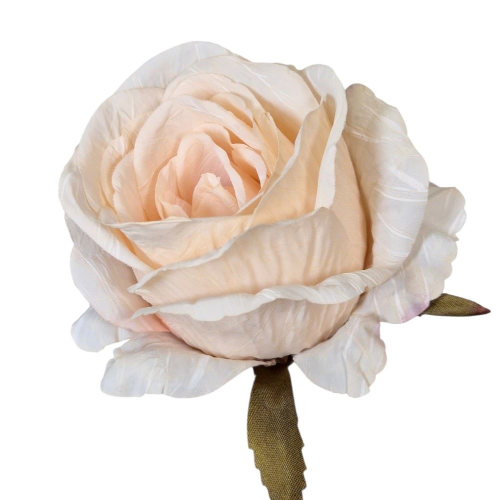 RÓŻA GŁÓWKA VINTAGE 8CM OLD DIRTY CREAM