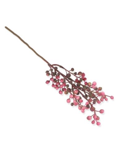 GAŁĄZKA Z KULKAMI DODATEK 50CM 38S1S BURGUNDY