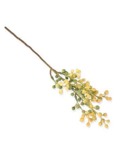 GAŁĄZKA Z KULKAMI DODATEK 50CM 38S1S GREEN YELLOW