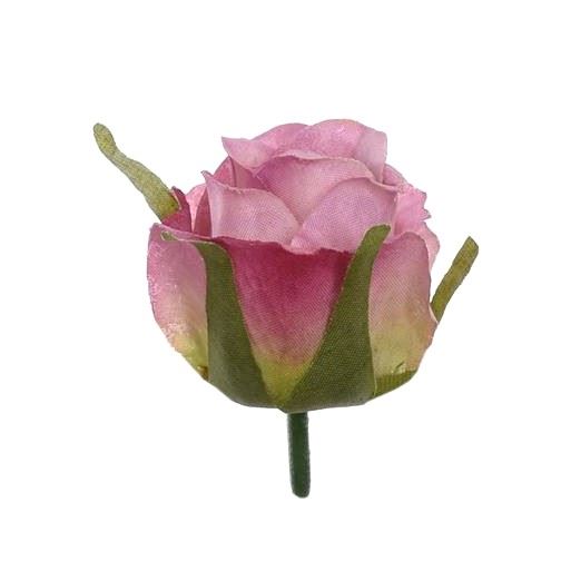 RÓŻA GŁÓWKA PĄK 4,5CM TAJ1031  LT PINK