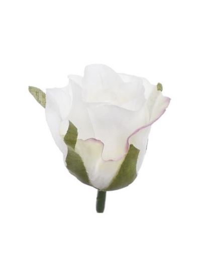 RÓŻA GŁÓWKA PĄK 4,5CM TAJ1031 WHITE
