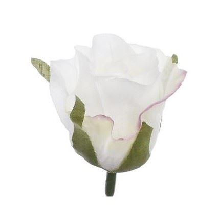 RÓŻA GŁÓWKA PĄK 4,5CM TAJ1031 WHITE