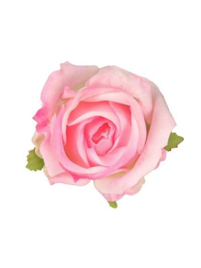 RÓŻA GŁÓWKA PĄK 7CM NATURAL TOUCH LT PINK