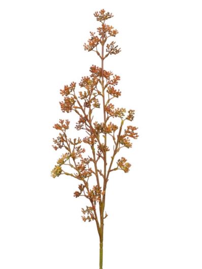 GAŁĄZKA DEKORACYJNA DROBNE KULECZNI 93CM DK ORANGE