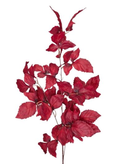 LIŚCIE GAŁĄZKA JESIENNA 95CM BURGUNDY