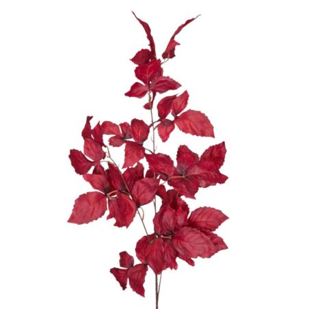 LIŚCIE GAŁĄZKA JESIENNA 95CM BURGUNDY