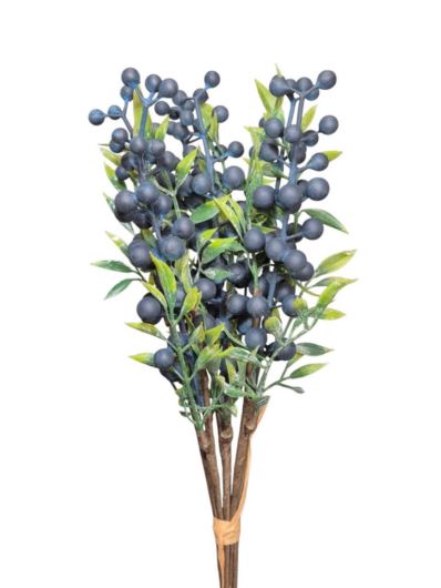 GŁÓG DROBNE KULECZKI x6 PĘCZEK 35CM BLUE