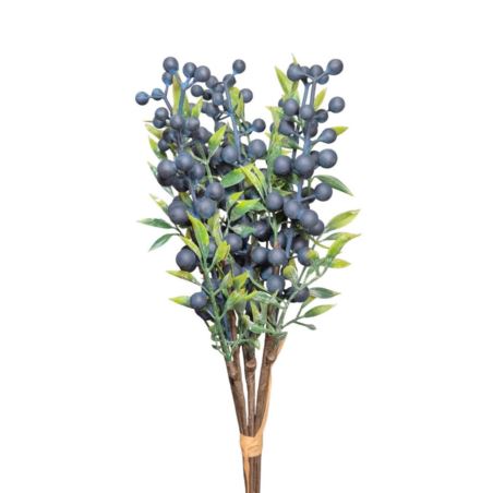 GŁÓG DROBNE KULECZKI x6 PĘCZEK 35CM BLUE