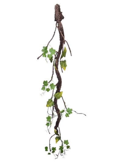 GAŁĄŹ DEKORACYJNA Z LIŚĆMI 110CM BROWN