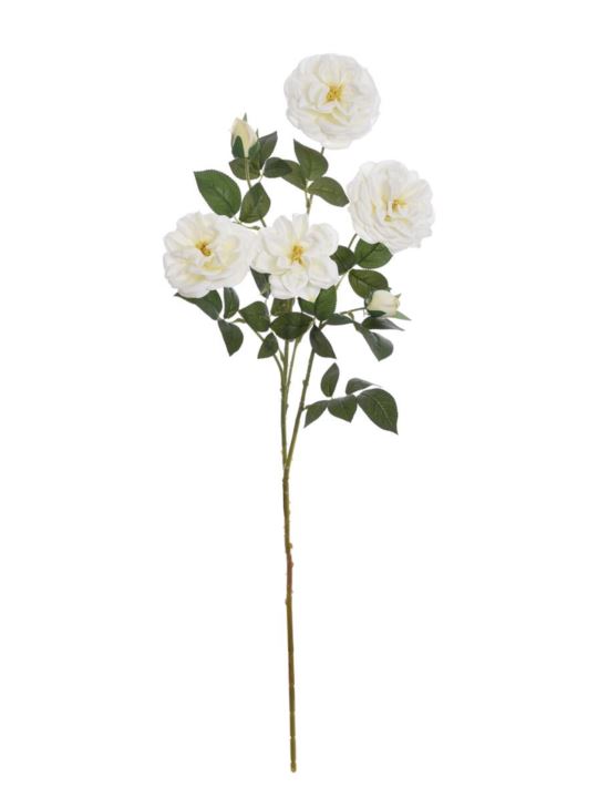 RÓŻA ANGIELSKA GAŁĄZKA 80CM ERA1051 CREAM