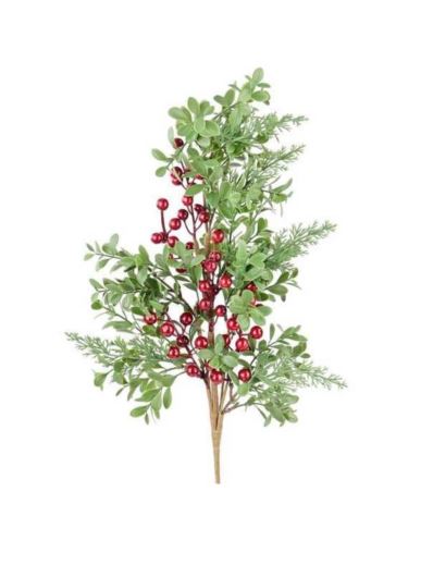 BOROWINA Z OWOCAMI GAŁĄZKA 85CM GREEN RED