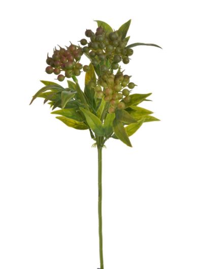 BORWINA GAŁĄZKA Z OWOCAMI 40CM GREEN BROWN