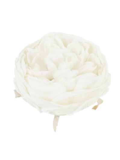 PEONIA GŁOWA VINTAGE 9CM OLD CREAM