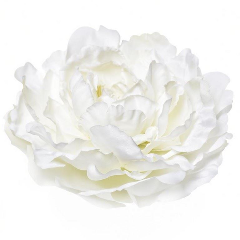 PEONIA GŁOWA 17CM ART060 WHITE GREEN