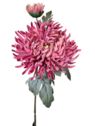 CHRYZANTEMA PŁASKA GAŁĄZKA KWIAT+PĄK 78CM MAUVE