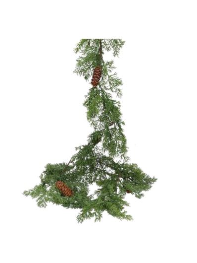 GIRLANDA ŚWIĄTECZNA - JAŁOWIEC SZYSZKA 170CM GREEN