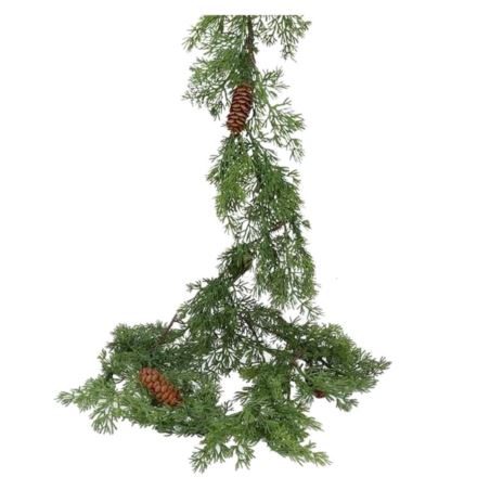 GIRLANDA ŚWIĄTECZNA - JAŁOWIEC SZYSZKA 170CM GREEN