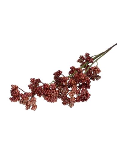GAŁĄZKA Z OWOCAMI 75CM CHOCOLATE BURGUNDY