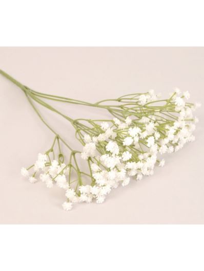 GIPSÓWKA GUMOWA BUKIET 5 GAŁĄZEK 38CM WHITE