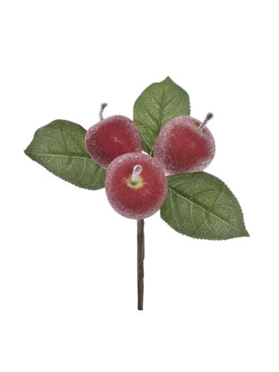 JABŁKO CUKROWANE NA PIKU 20CM OWO1003 RED