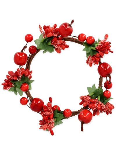 WIANUSZEK ŚWIĄTECZNY 15CM Z JABŁUSZKIEM 24-352 RED