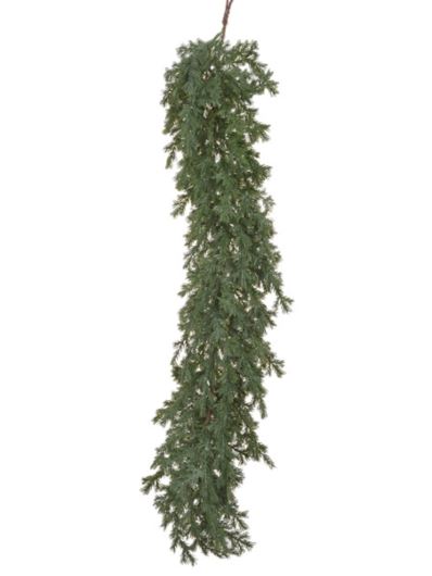 GIRLANDA DROBNY ŚWIERK GĘSTA 90CM POWDER GREEN