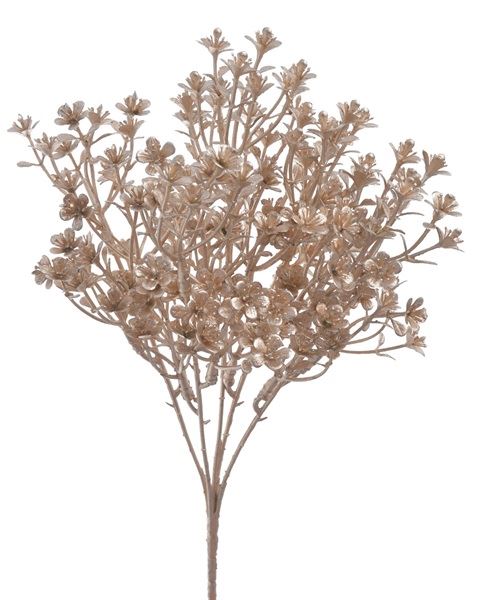 ROZCHODNIK BUKIET ŚWIĄTECZNY 37CM CHAMPAGNE GOLD
