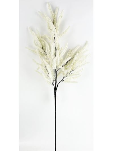 AMARANTUS - SZARŁAT GAŁĄZKA 102CM FLOCK CREAM WH