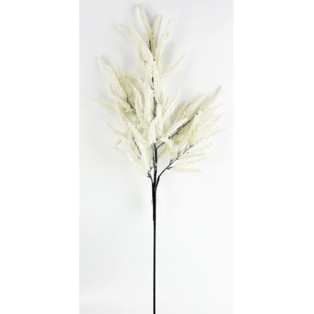 AMARANTUS - SZARŁAT GAŁĄZKA 102CM FLOCK CREAM WH