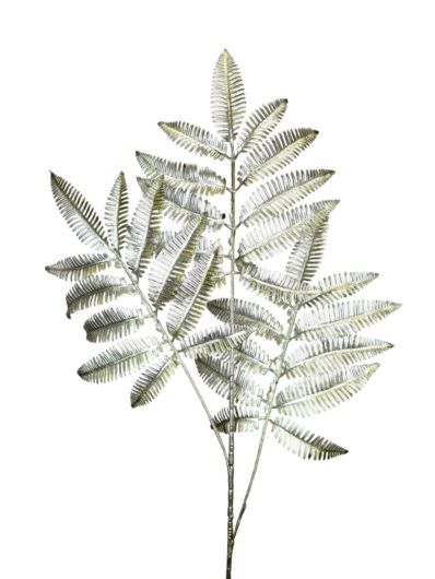 PALMA 3 LIŚCIE GAŁĄZKA 100CM METALIC GREEN