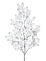 GŁOGI 2CM GAŁĄZKA OŚNIEŻONA 72CM SNOW WHITE