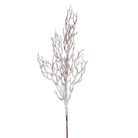 BRZOZA GAŁĄZKA OŚNIEŻONA 70CM SNOW WHITE