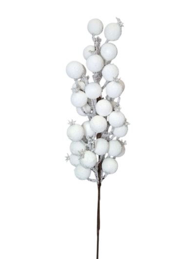 głogi ośnieżone gałązka 58cm