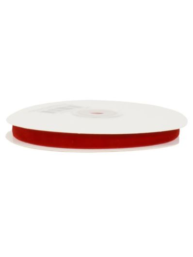 WSTĄŻKA WELWETOWA 10MM X 10M RED