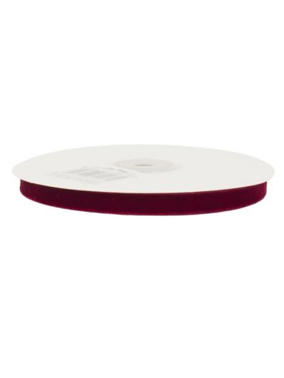 WSTĄŻKA WELWETOWA 10MM X 10M BURGUNDY