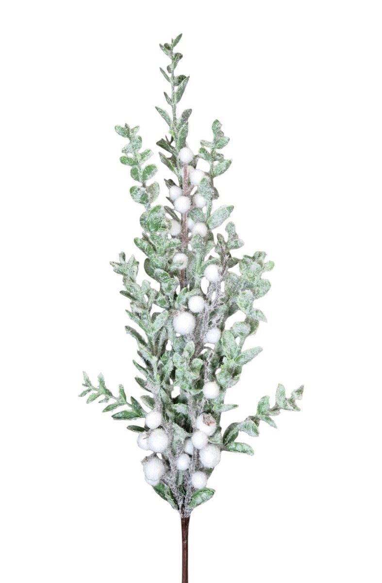 BUKSZPAN OŚNIEŻONY OWOCE 73CM SNOW GREEN