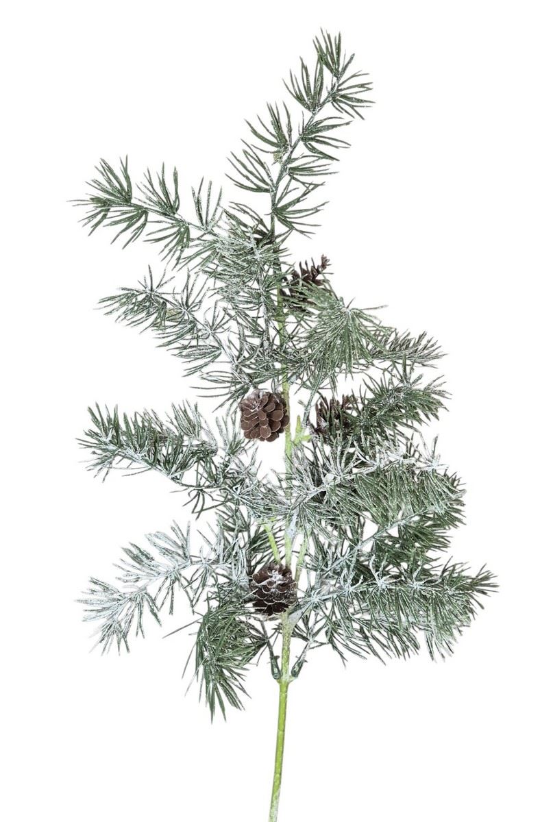 MODRZEW Z SZYSZKAMI OSZRONIONY 65CM SNOW GREEN