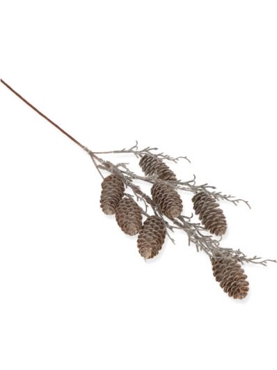 GAŁĄŹ SZYSZKI OSZRONIONE 71CM / 16531 FROST BROWN